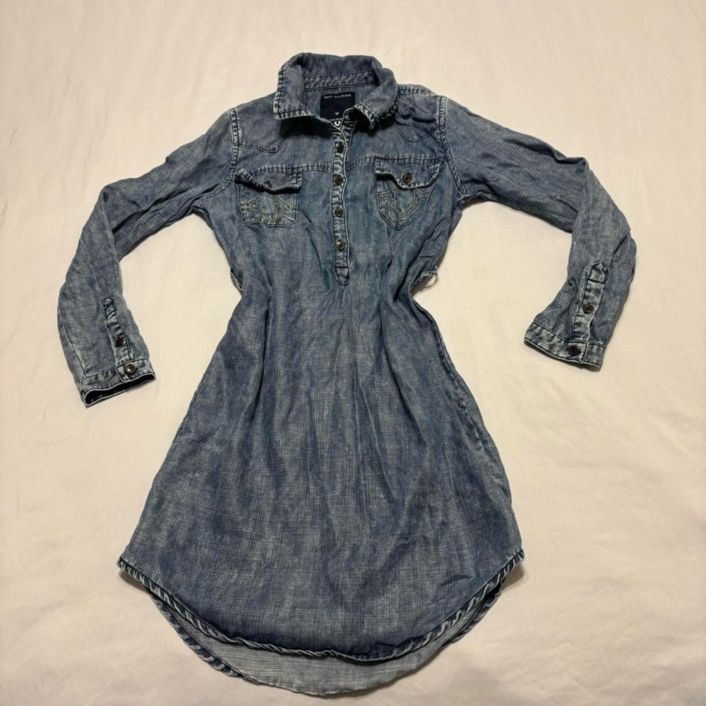 True Religion Western Shirt Dress Kids M
